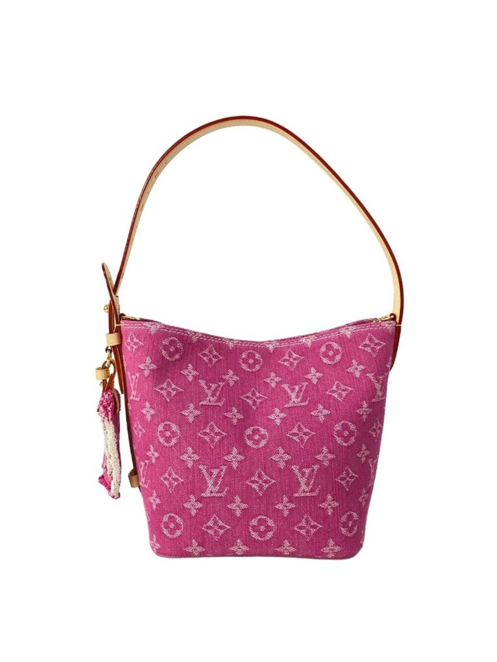 Louis Vuitton Handbag All in BB Fuchsia Denim Rendezvous